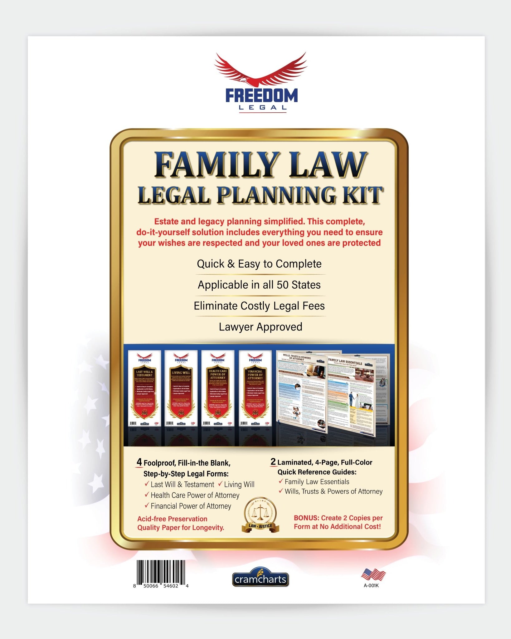 Family Law Legal Planning Kit - Cramcharts.com