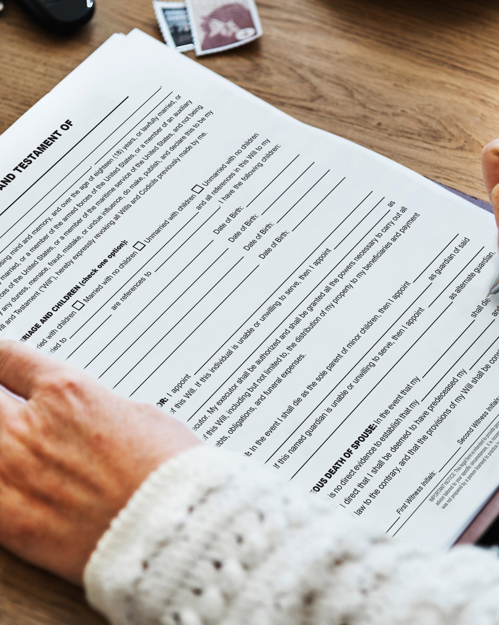 Last Will & Testament - Cramcharts.com