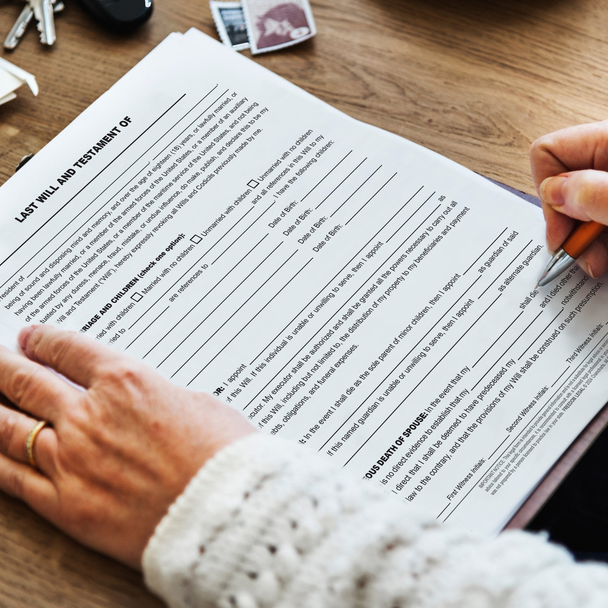 Last Will & Testament - Cramcharts.com