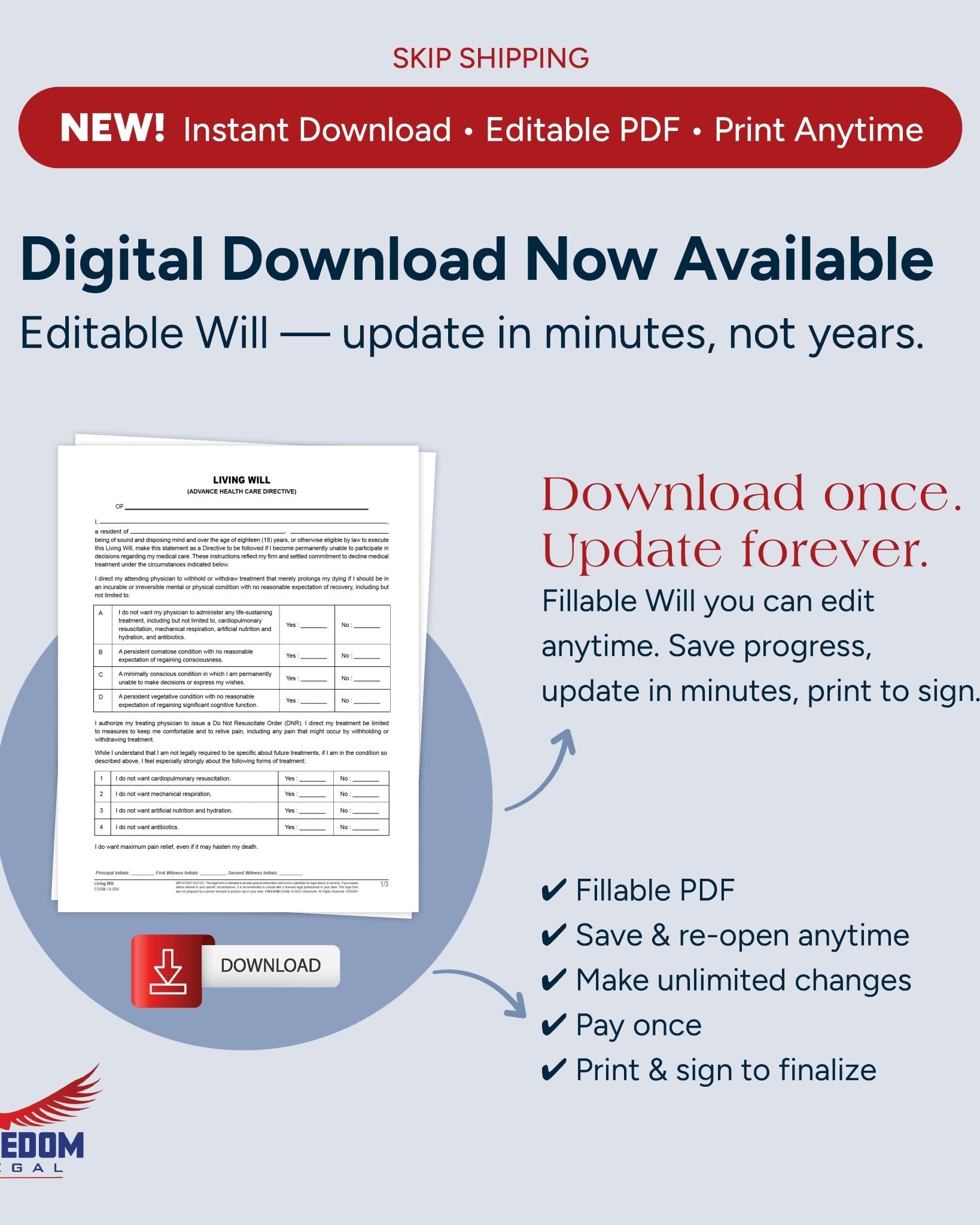 Living Will - USA - Cramcharts Media