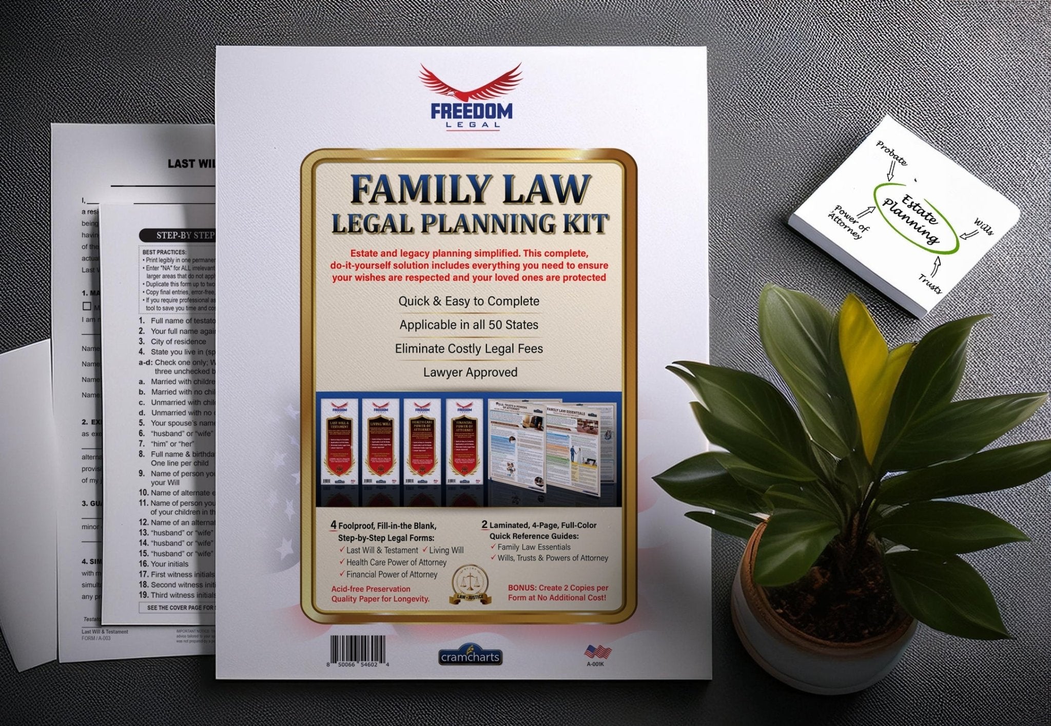 Essential Family Legal Planning Kit for Peace of Mind - Cramcharts Media